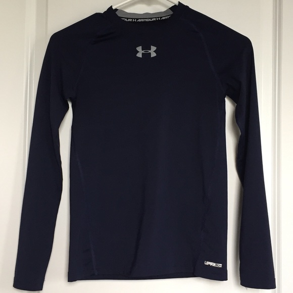 Under Armour Other - Under Armour Heat Gear fitted shirt UPF 30 blue